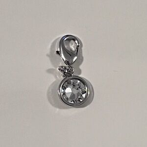 Swarovski Crystal Touchstone Silver Charm